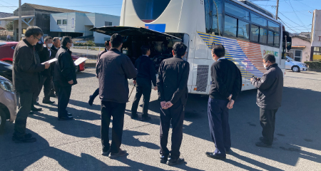有限会社第一観光の研修中の様子