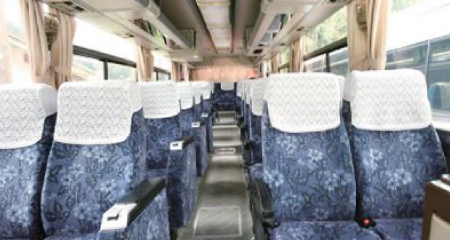 新鹿児島観光バス株式会社のバス車内の写真