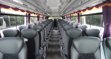 株式会社ジョイフル観光／大阪営業所のバス車内の写真