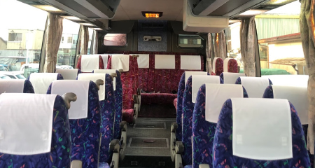 株式会社立石観光のバス車内の写真