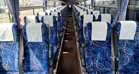 株式会社象潟合同交通の所有するバス車内の写真