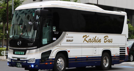 海浜観光自動車株式会社／東京営業所の中型バス